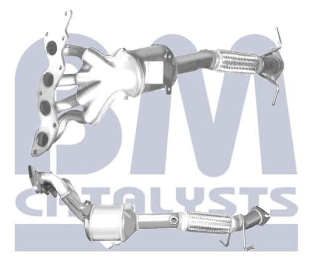 Katalysator med grenrör, inkl monteringssats från Galwin
