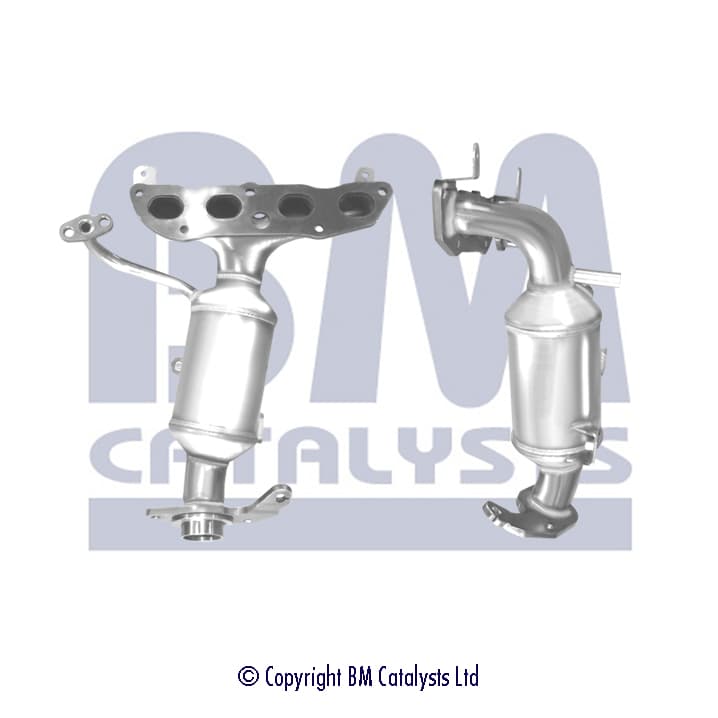 Katalysator med grenrör, inkl montsats från Galwin