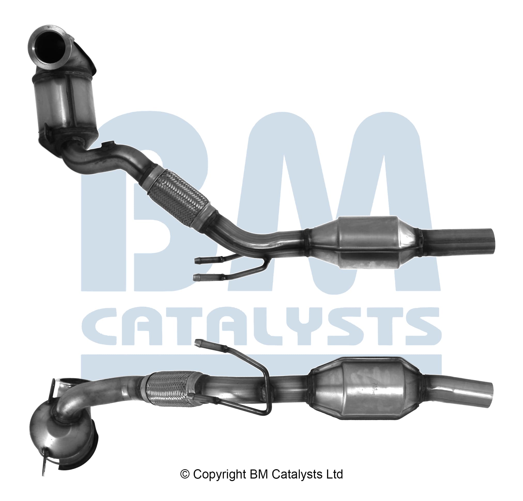 Katalysator med partikelfilter inkl montsats