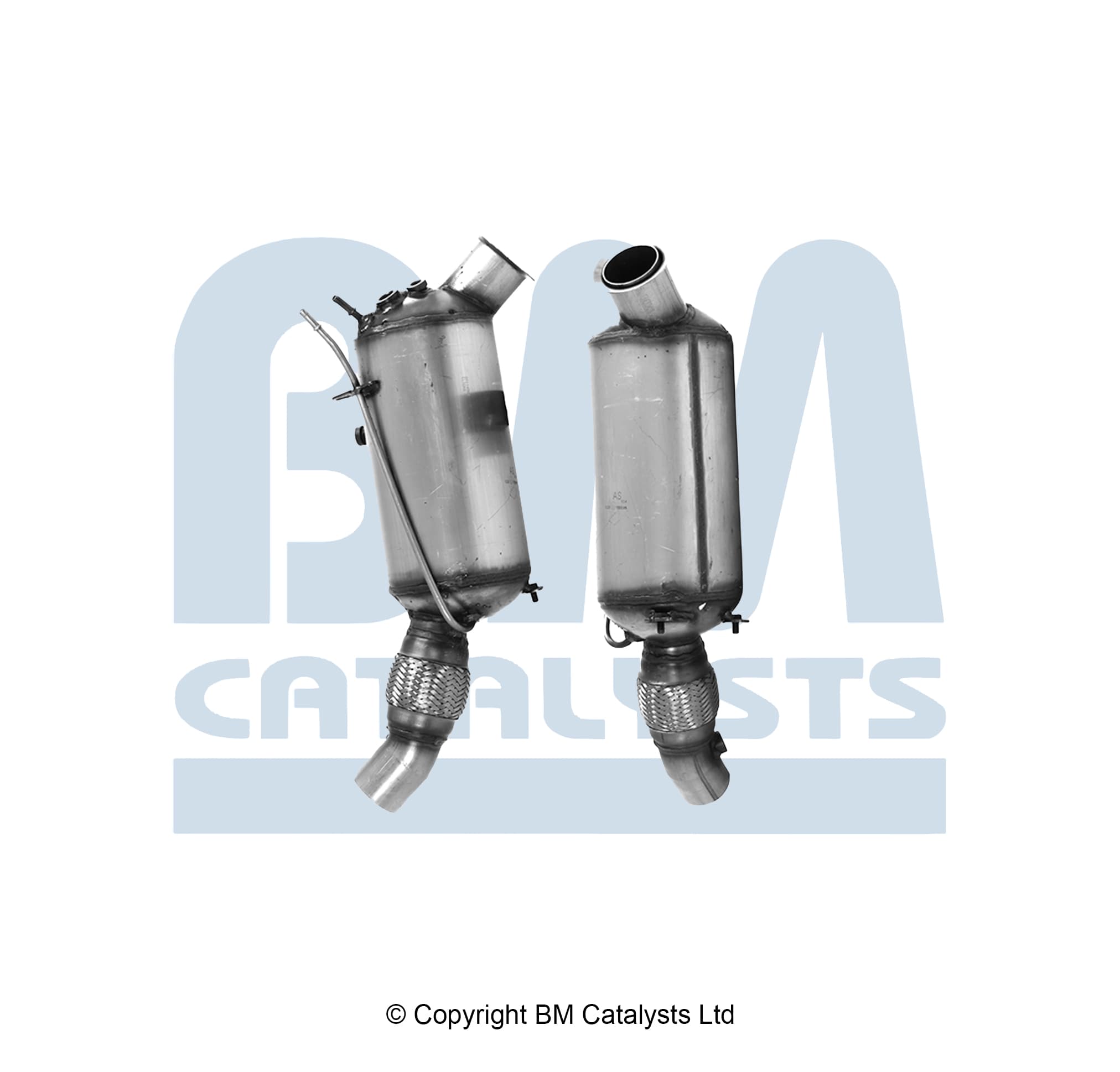 Katalysator med partikelfilter, inkl montsats