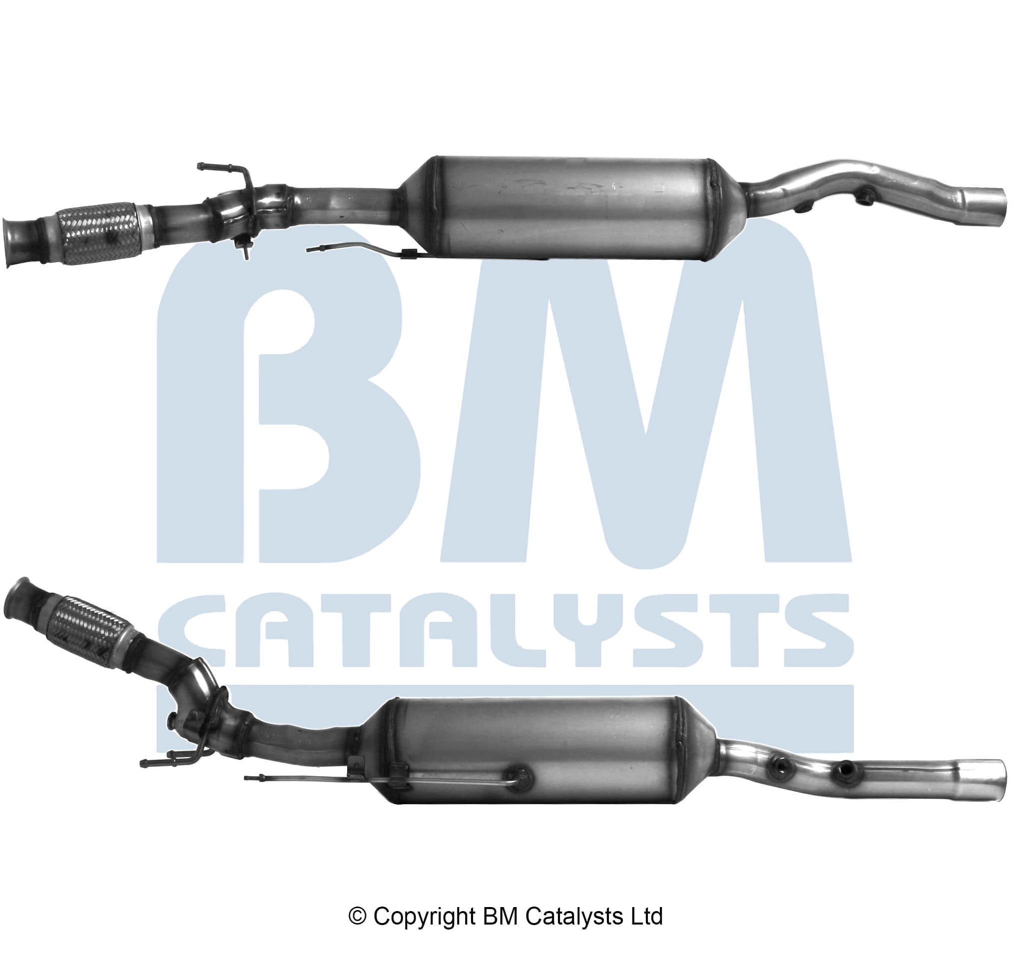 Katalysator med partikelfilter inkl montsats från Galwin