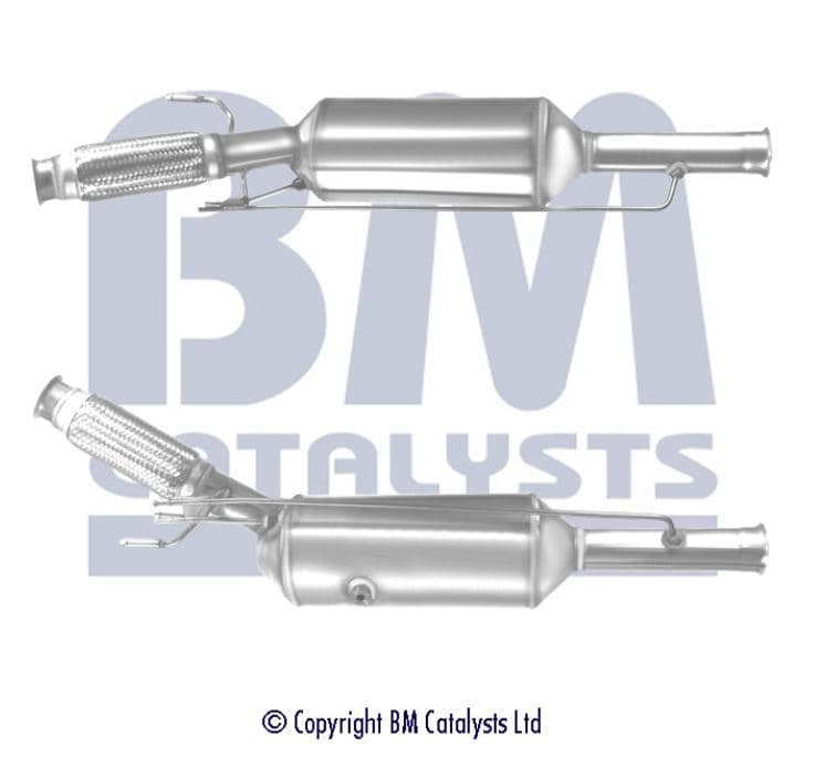 Katalysator med partikelfilter, inkl klammer från Galwin
