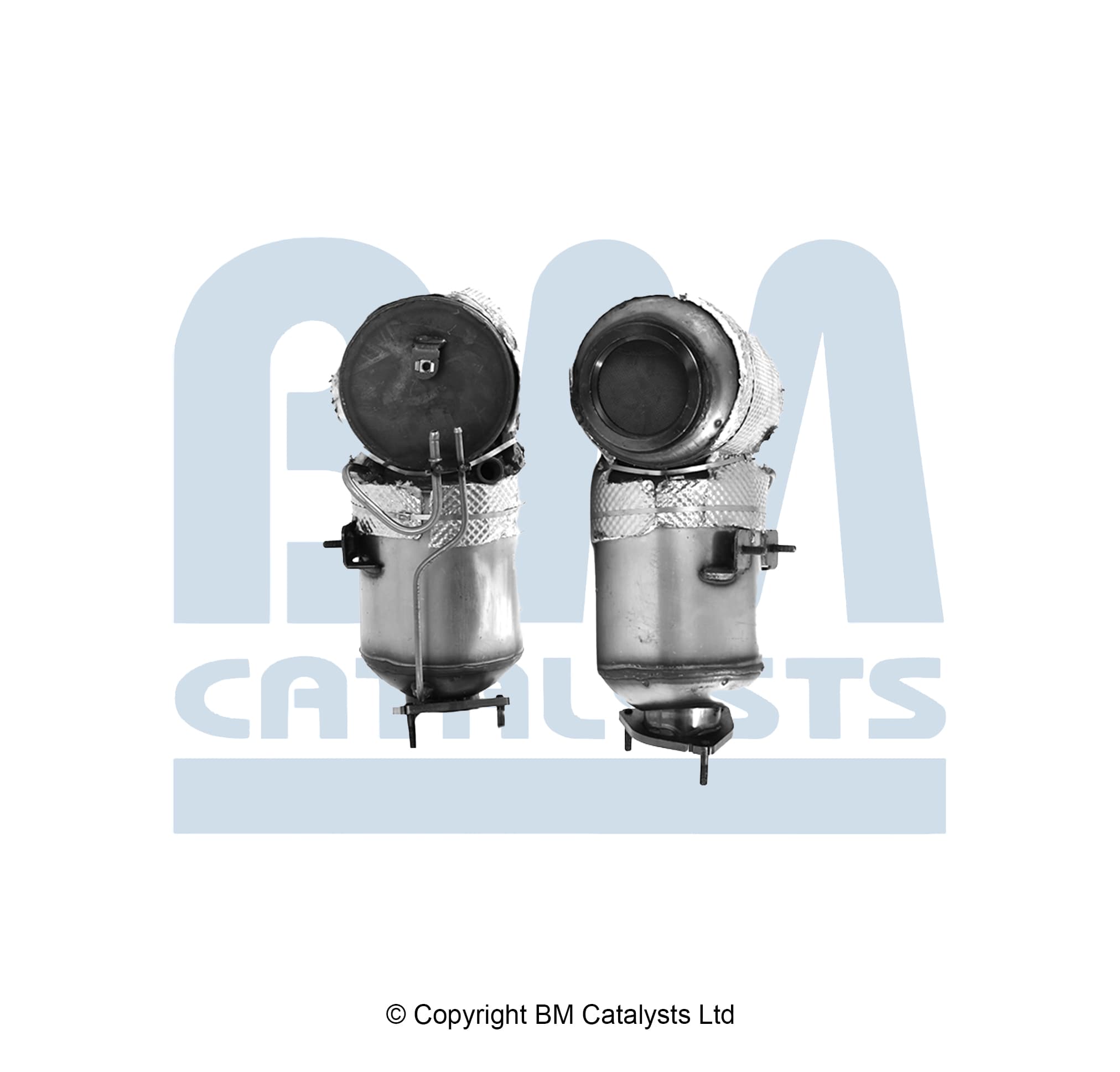 Katalysator med partikelfilter, inkl montsats