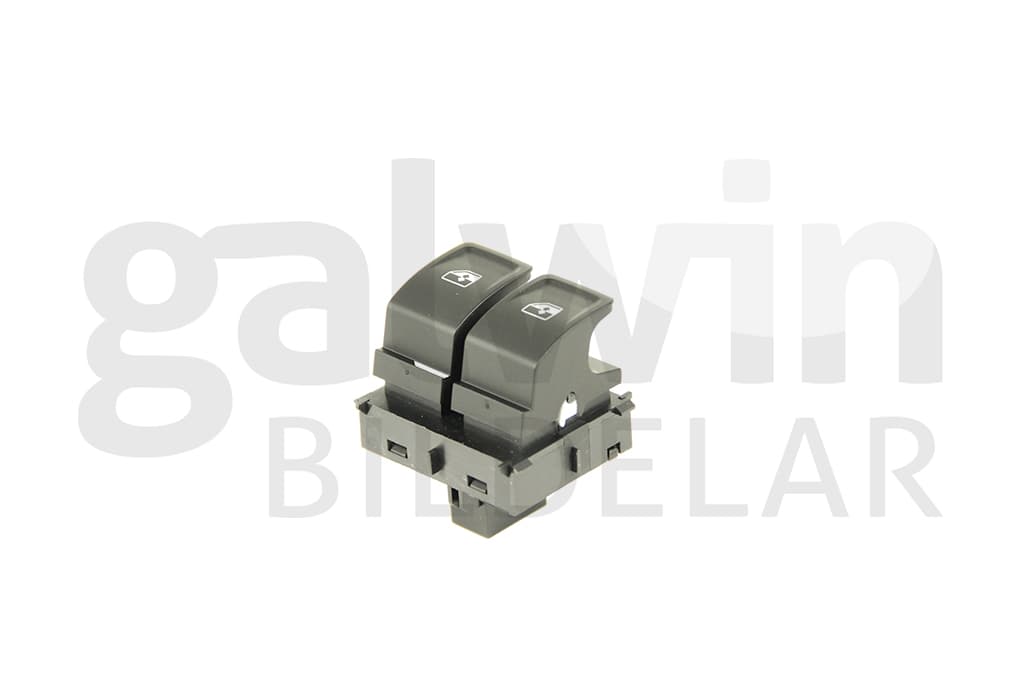 Knappsats fönsterhiss, 2st knappar, svart/vit