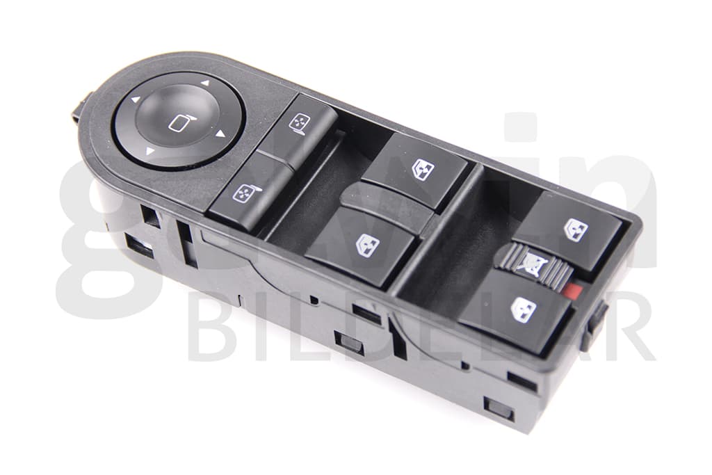 Knappsats fönsterhiss fram, 4st knappar fönsterhiss + spegeljustering