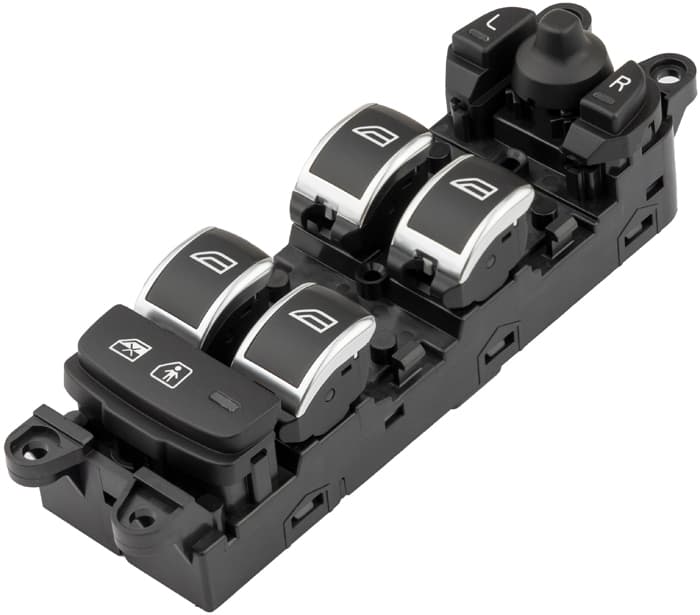 Knappsats fönsterhiss vä fram, med keyless, med fällbara speglar