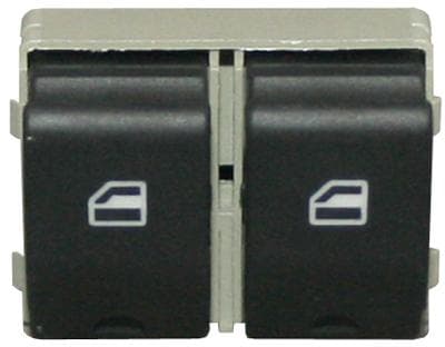 Knappsats för fönsterhiss, fram (2 knappar, svart)