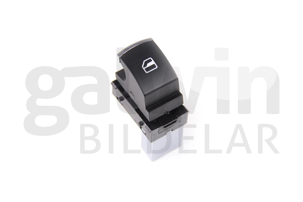 Knappsats fram o bak fönsterhiss, 1st knappar, svart/krom från Galwin