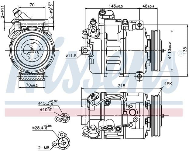 Kompressor ac, BMW från Galwin