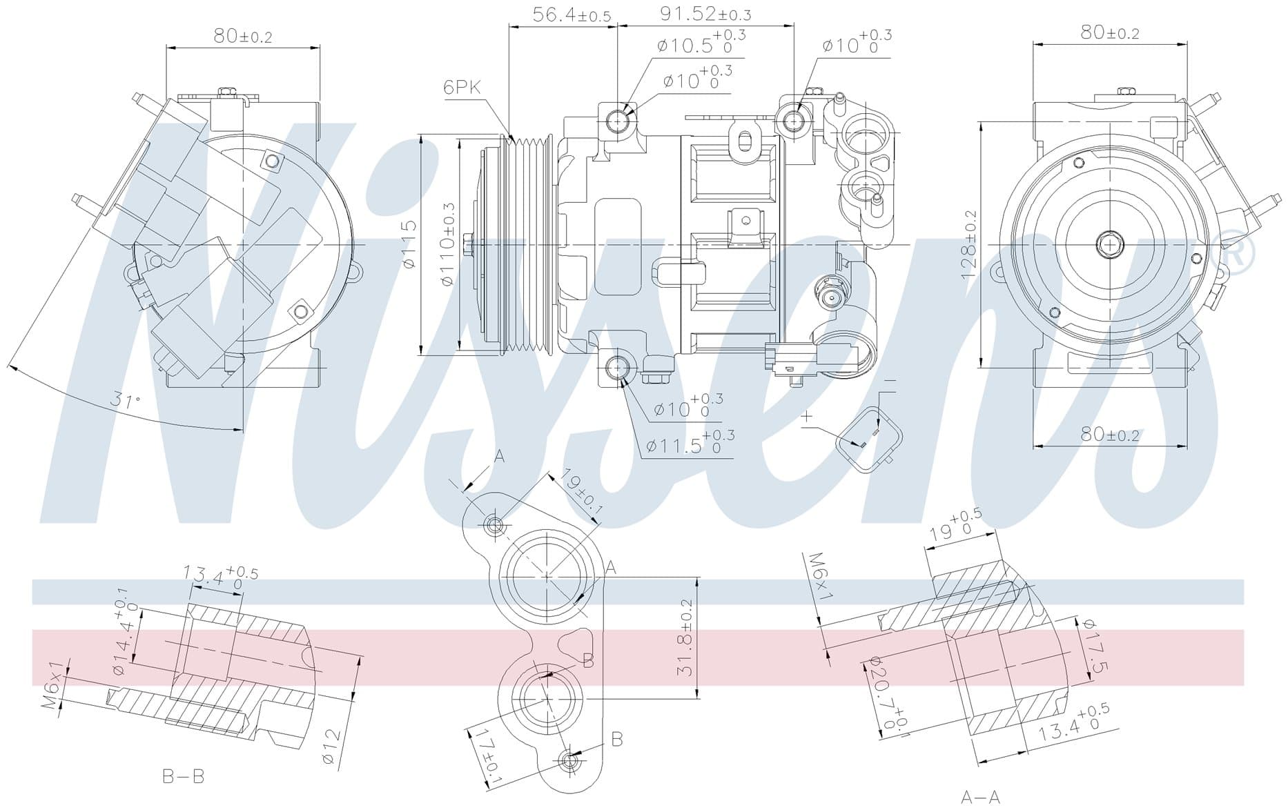 Kompressor ac, Citroen, Peugeot från Galwin