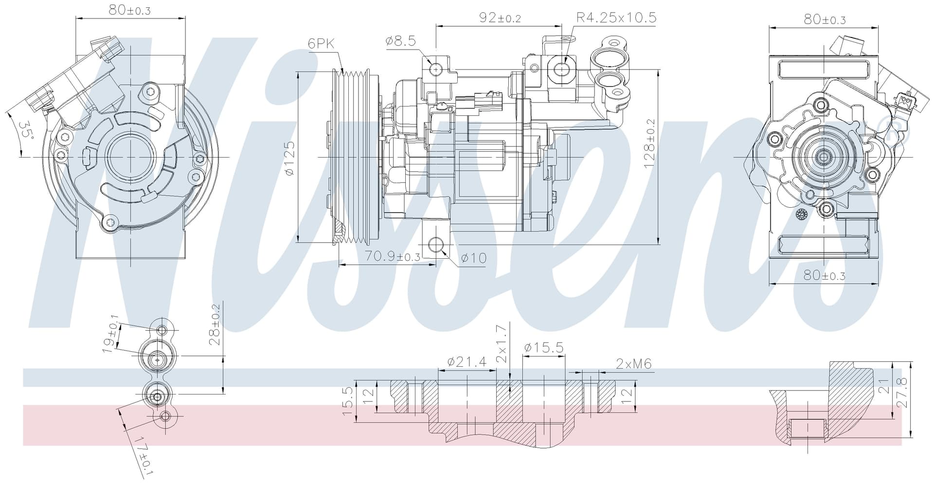 Kompressor ac, Dacia, Nissan, Renault