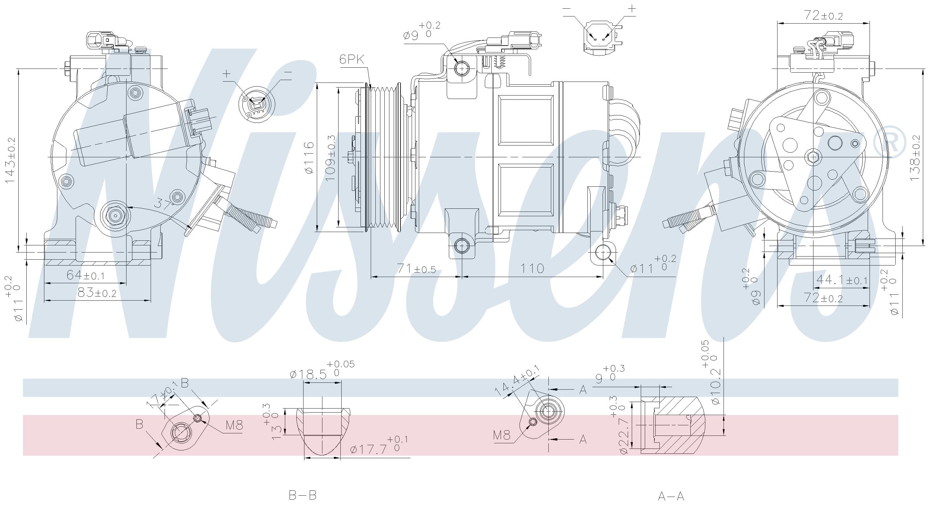 Kompressor ac, Ford från Galwin