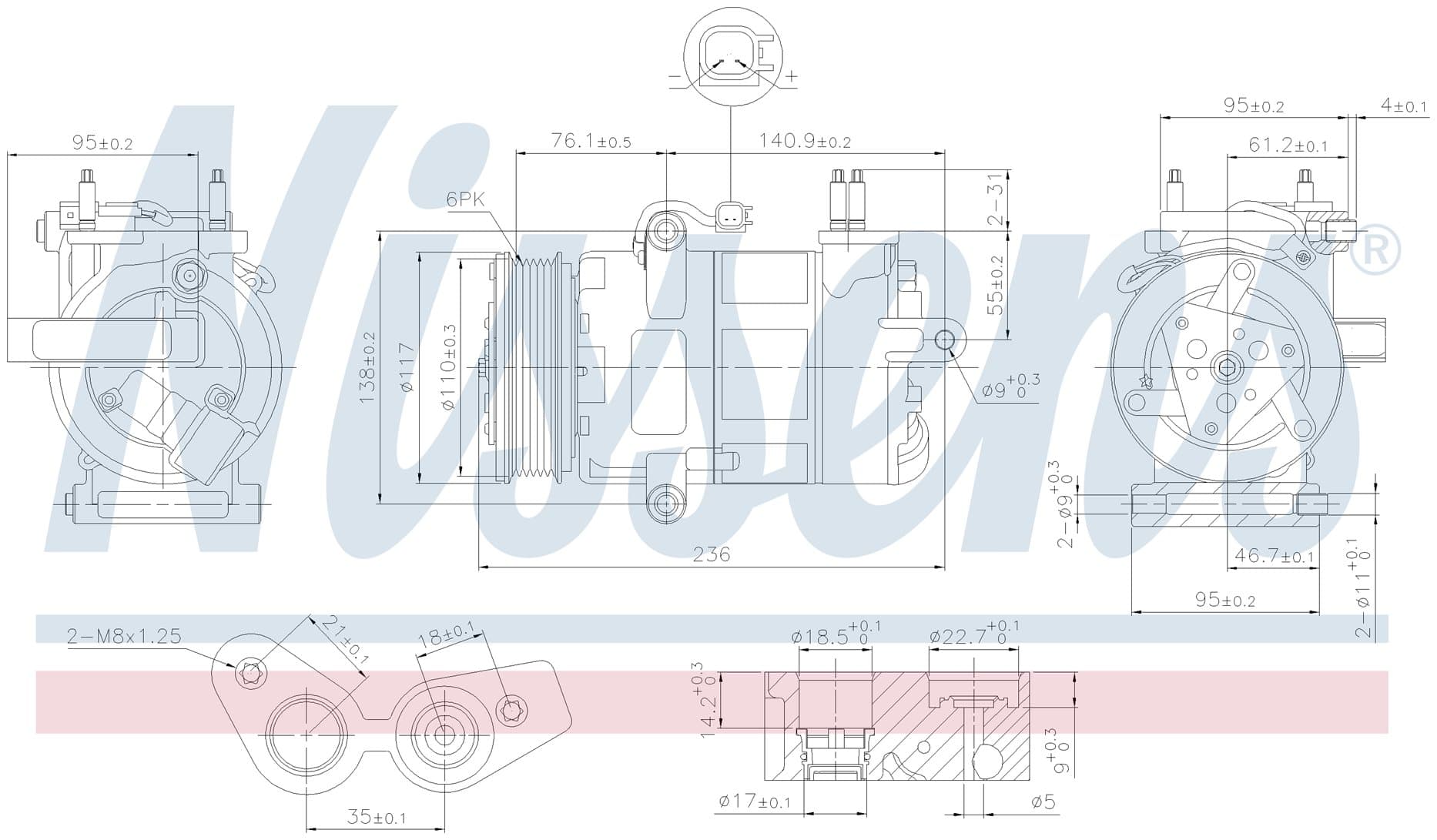 Kompressor ac, Ford från Galwin