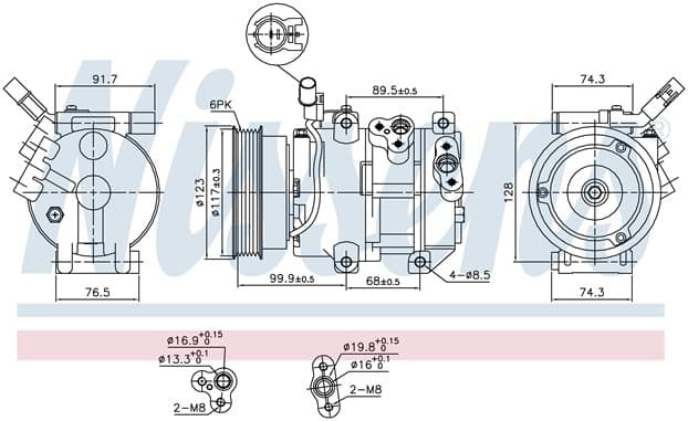 Kompressor ac, Kia