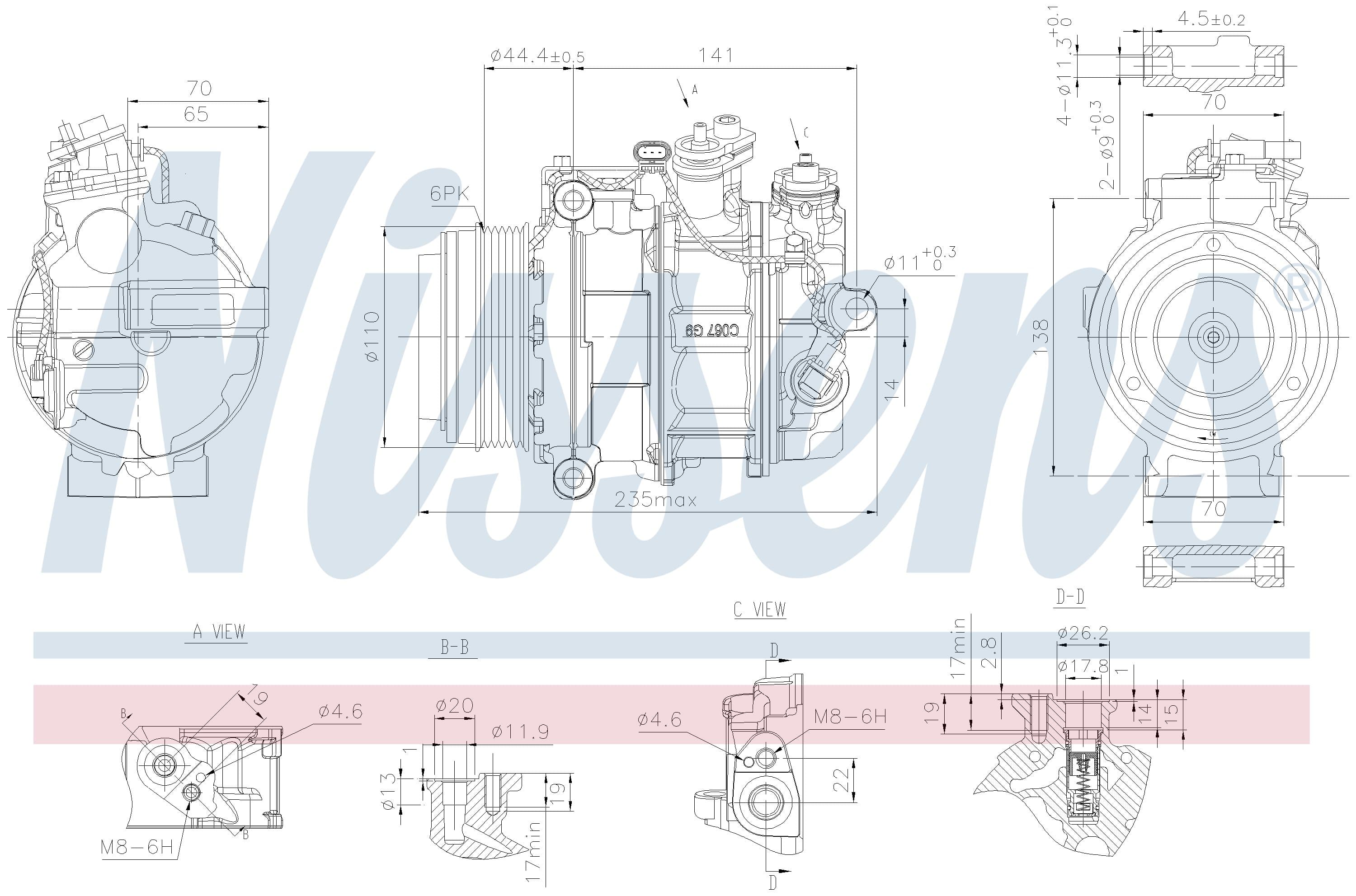 Kompressor ac, MB från Galwin