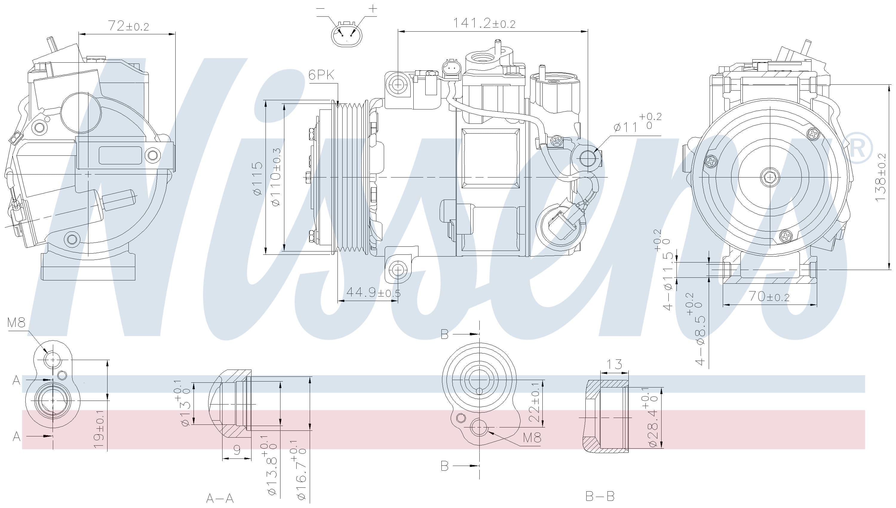 Kompressor ac, MB från Galwin