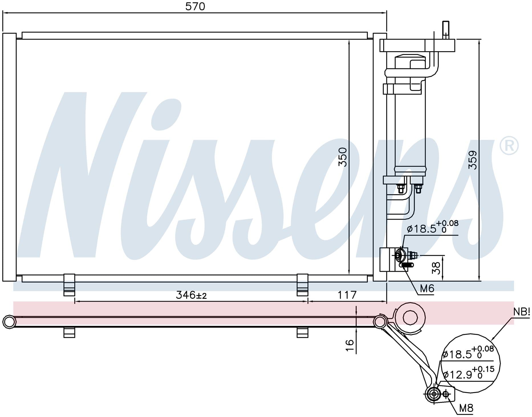 Kondensor ac, Ford från Galwin