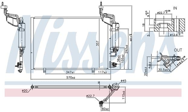 Kondensor ac, Ford från Galwin