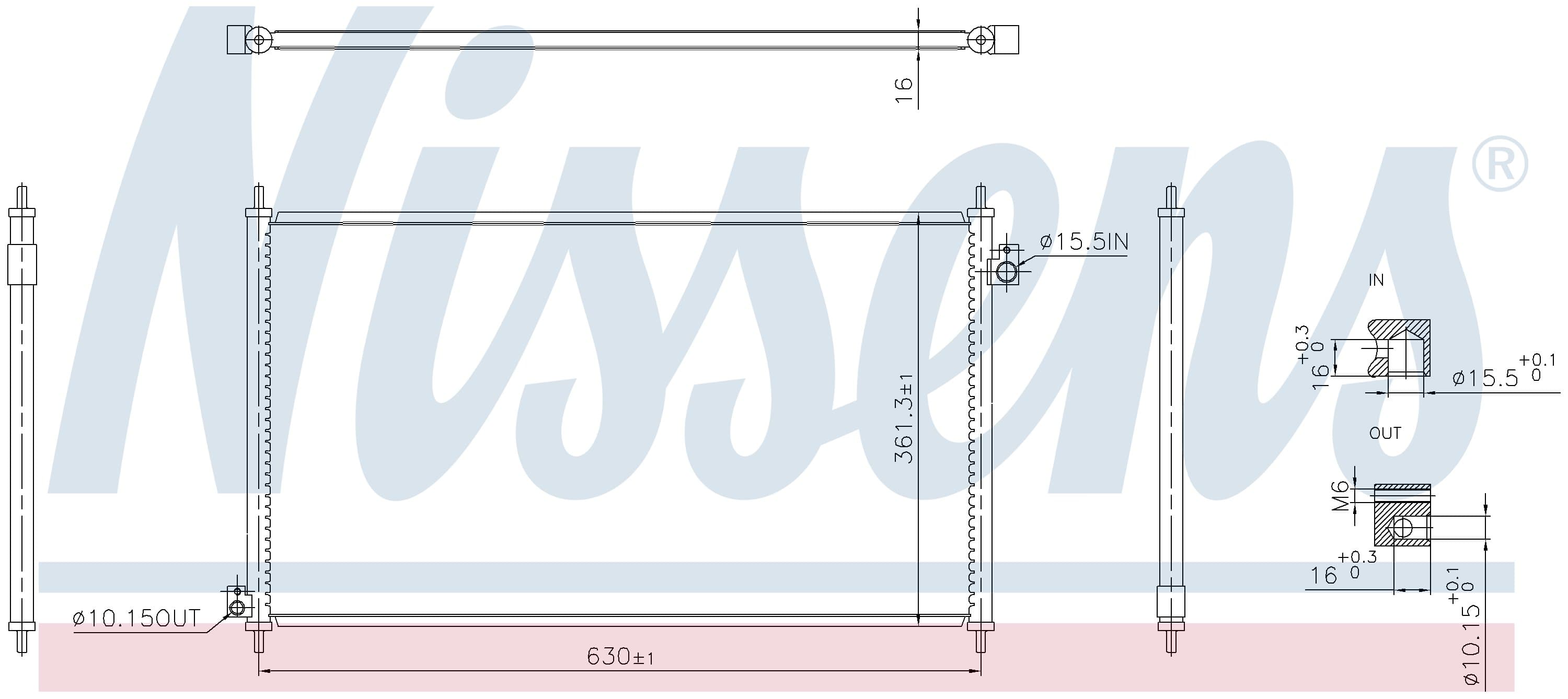 Kondensor ac, Honda från Galwin