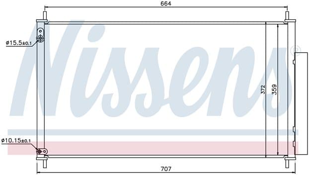 Kondensor ac, Honda från Galwin