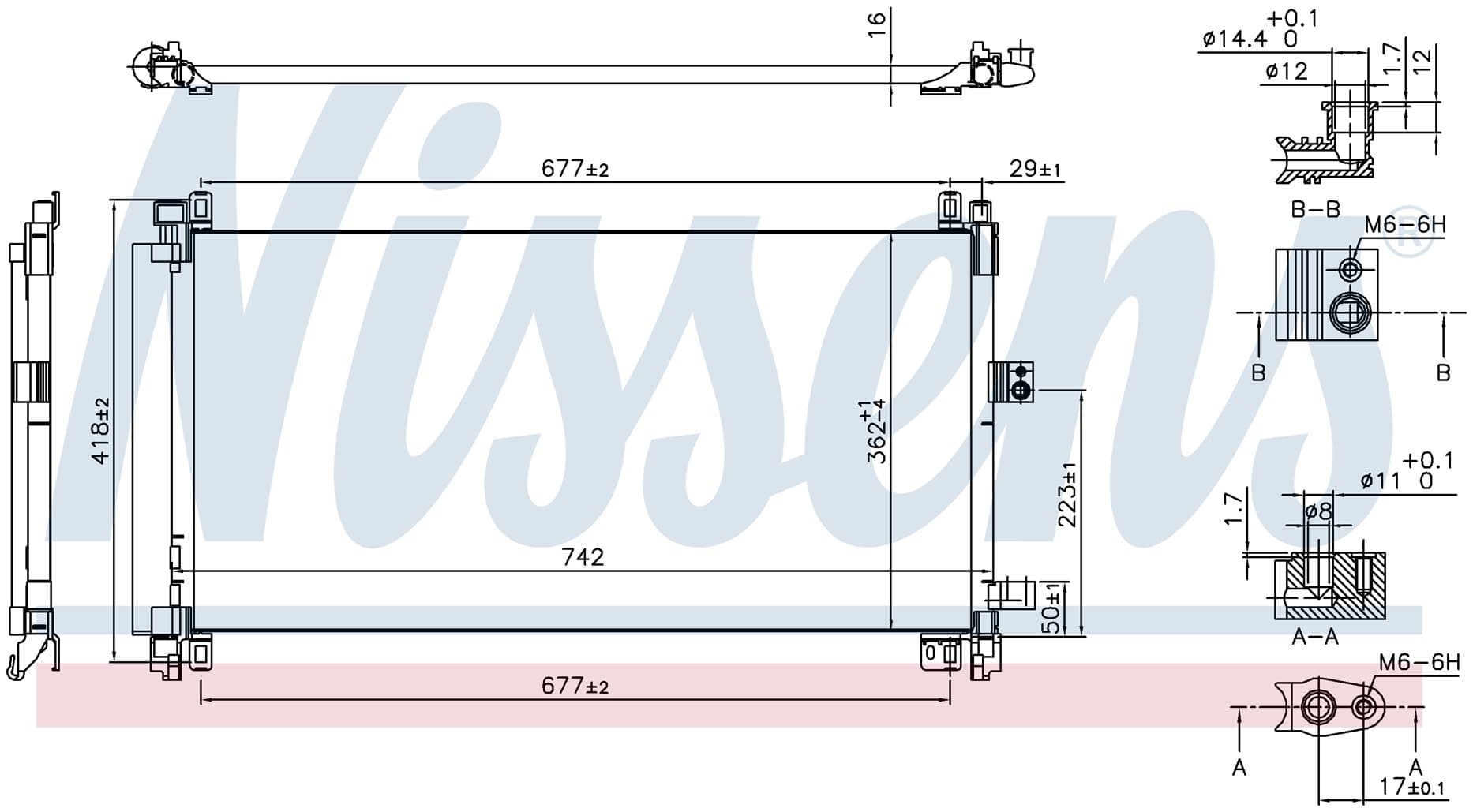 Kondensor ac, inkl torkfilter, Citroen från Galwin
