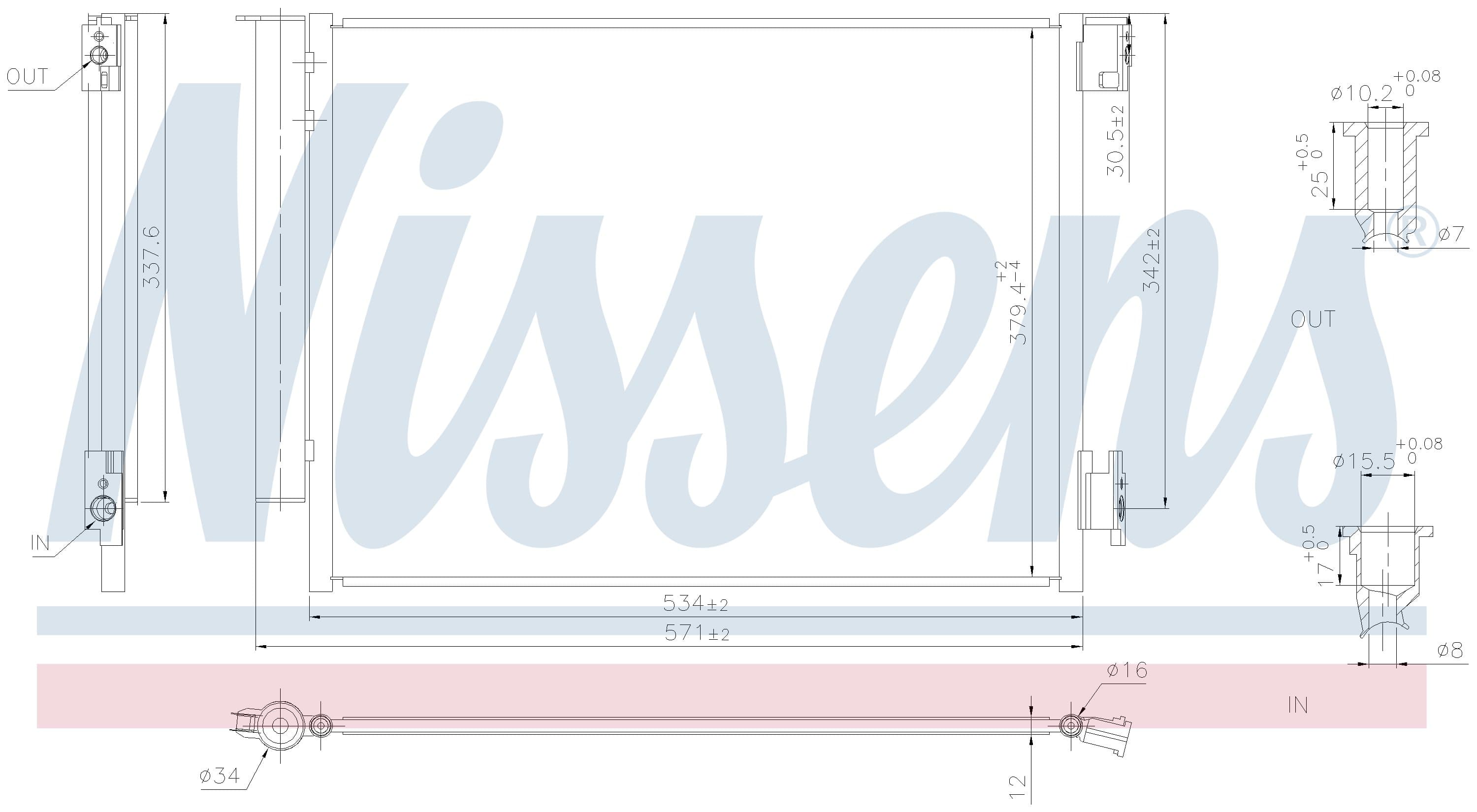 Kondensor ac, inkl torkfilter, Dacia, Renault