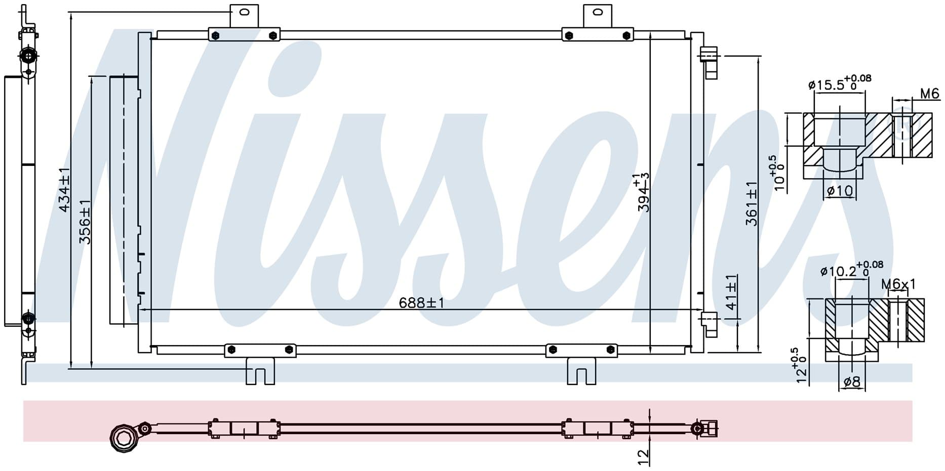 Kondensor ac, inkl torkfilter, Suzuki