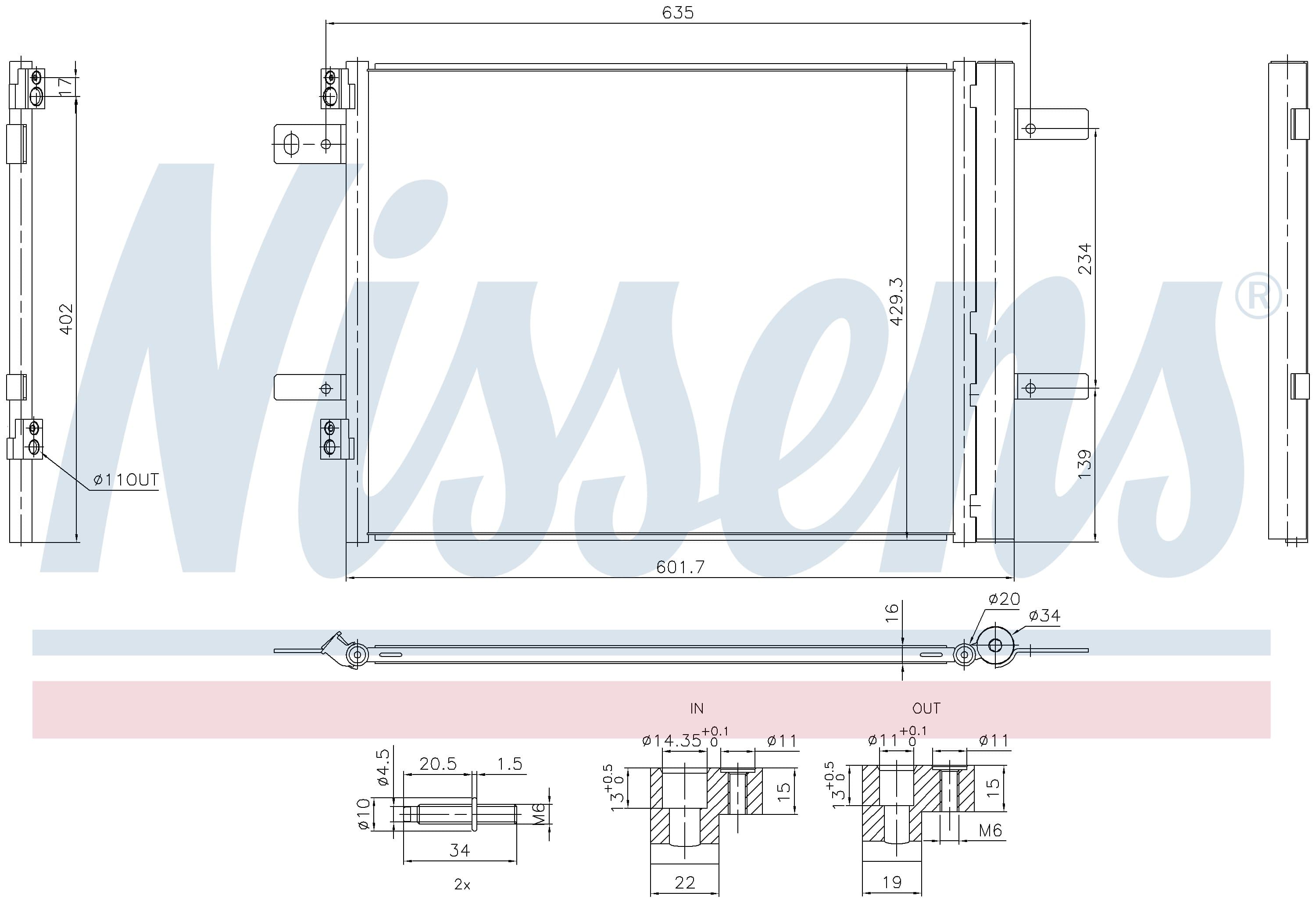Kondensor ac, inkl torkfilter, Toyota