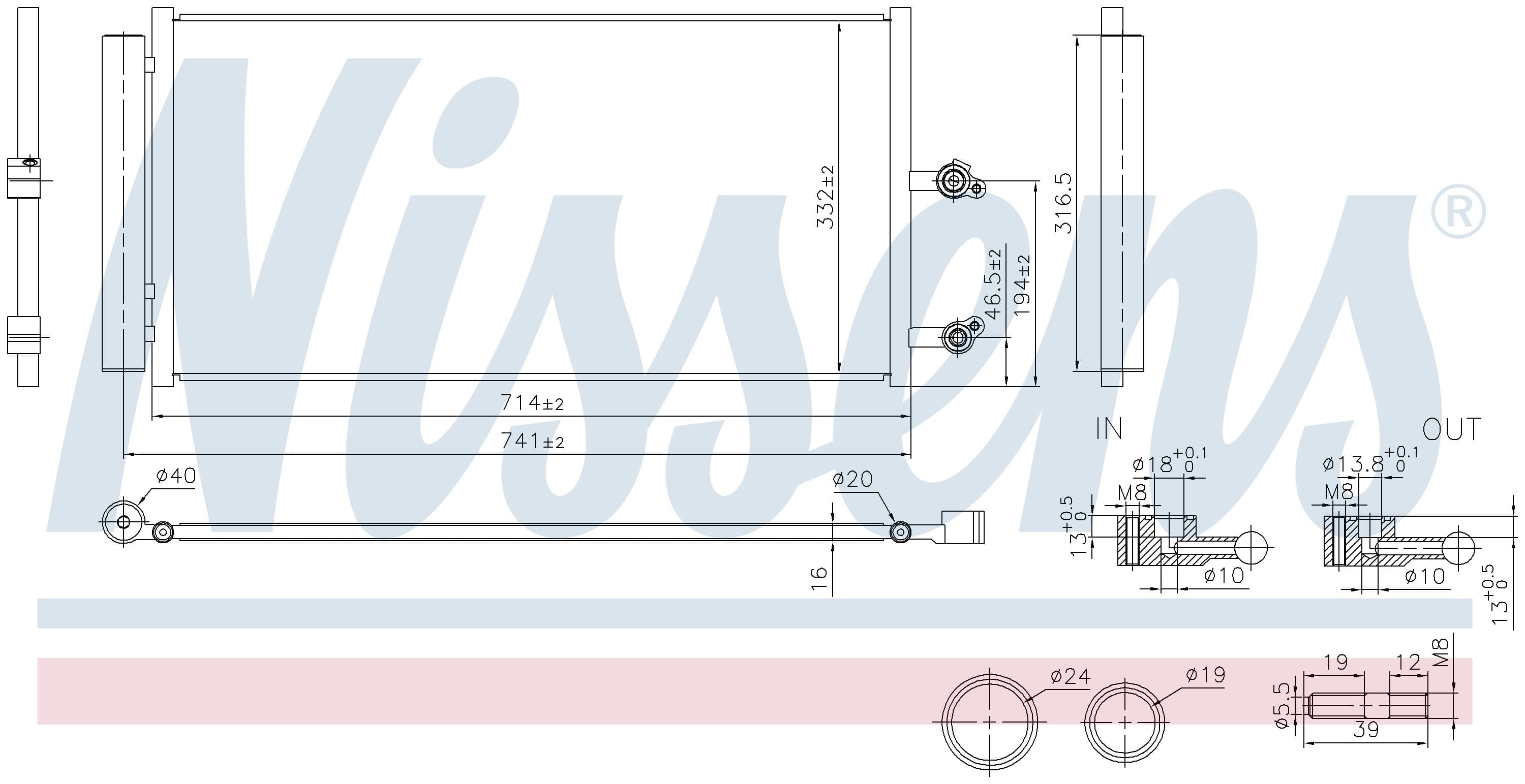Kondensor ac, inkl torkfilter, Volvo