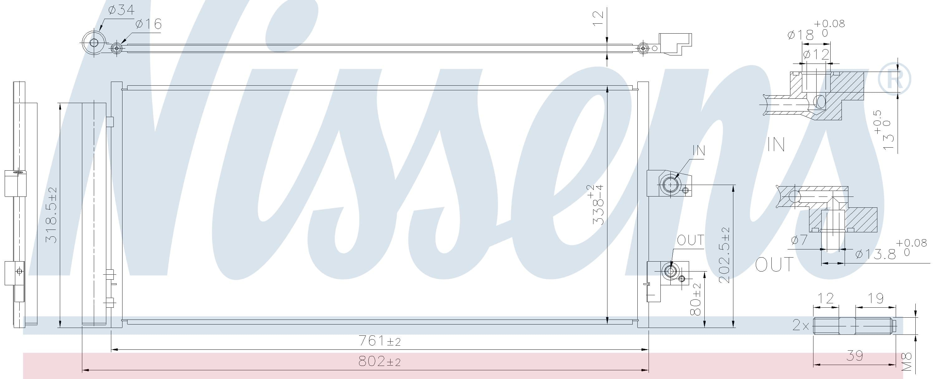 Kondensor ac, inkl torkfilter, Volvo