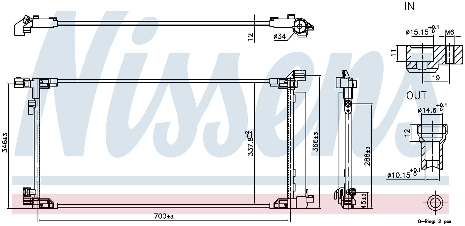 Kondensor ac inkl torkfilter, Toyota