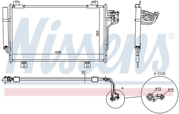 Kondensor ac, Mazda från Galwin