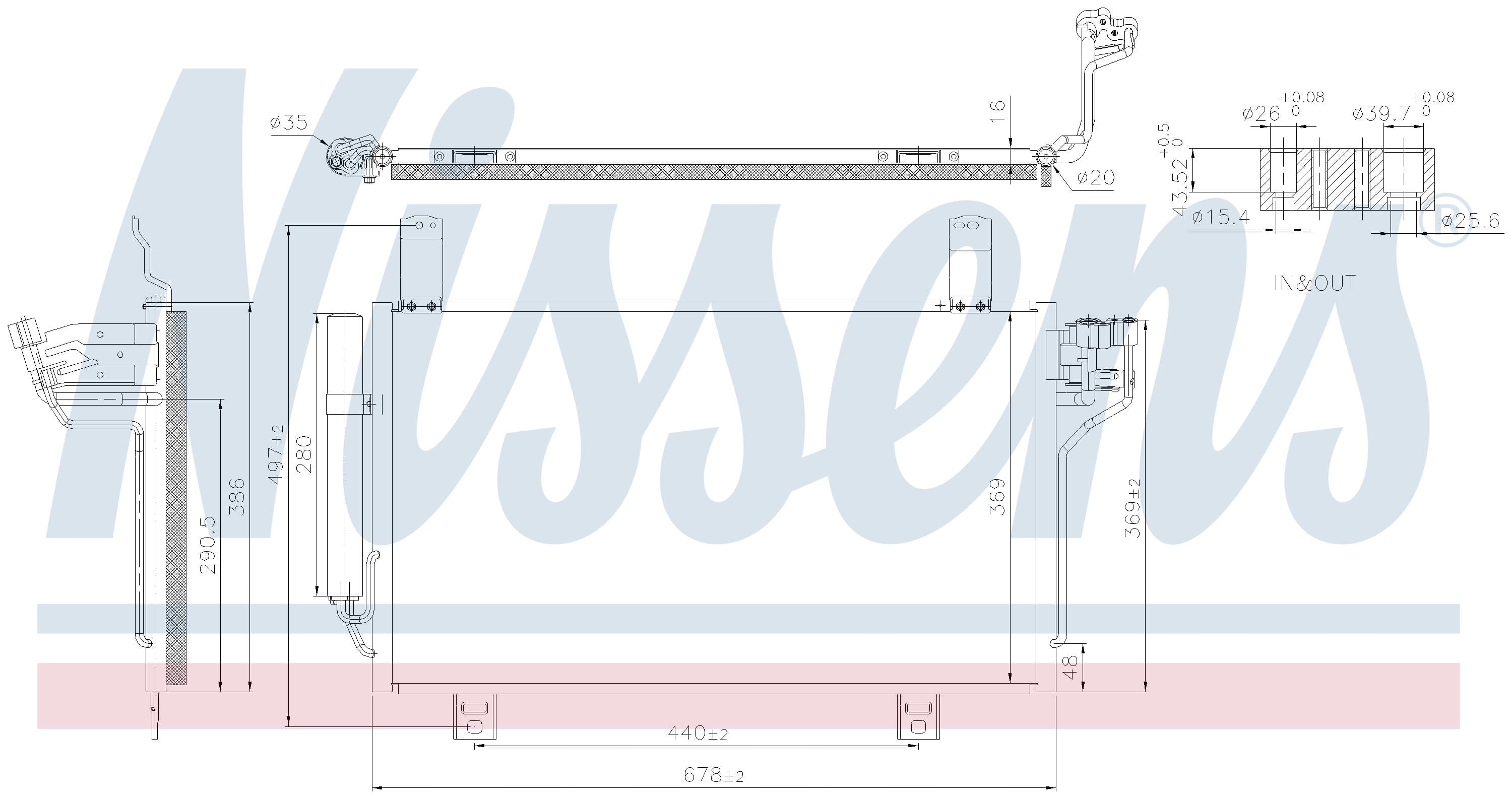 Kondensor ac, Mazda från Galwin