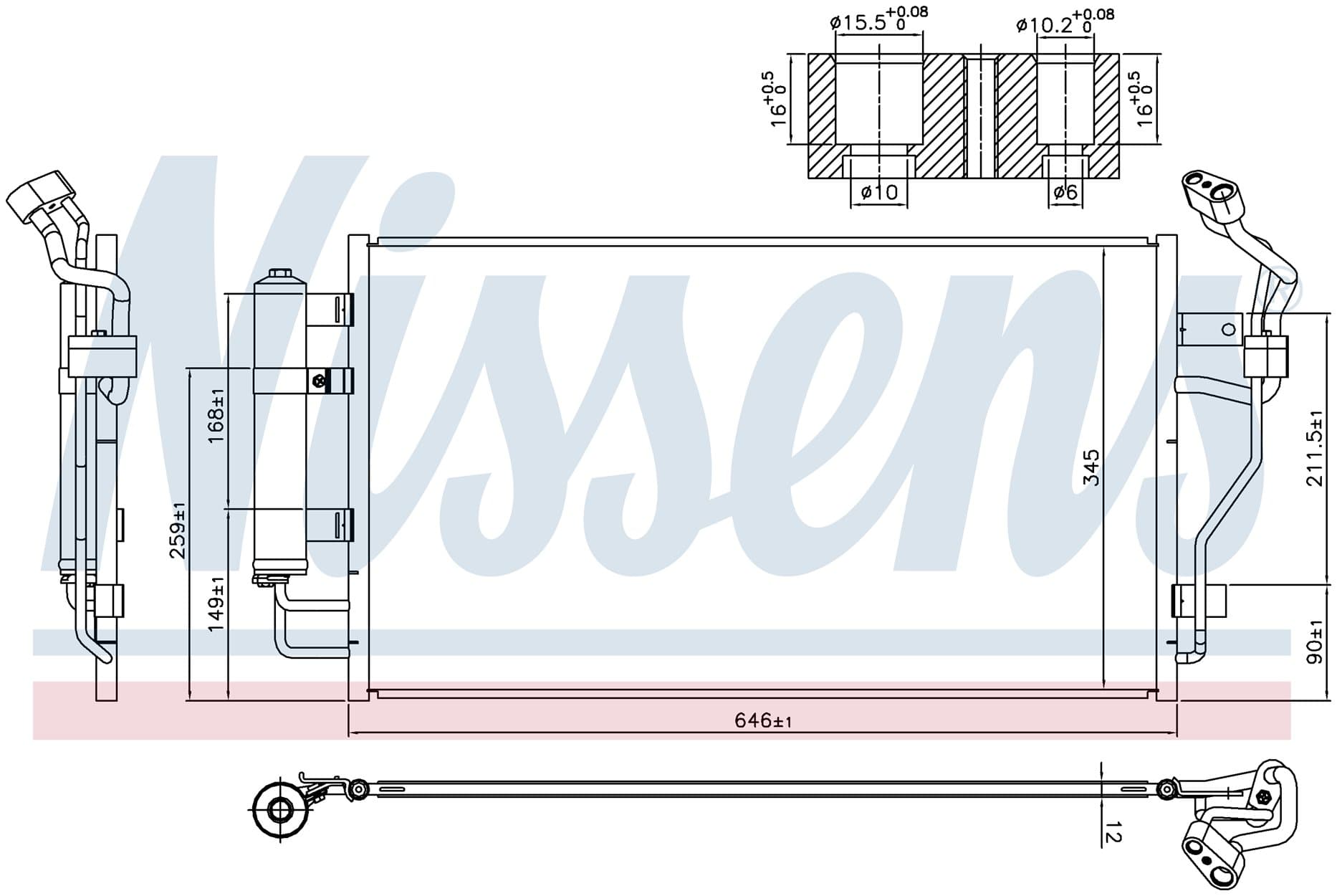 Kondensor ac, Nissan