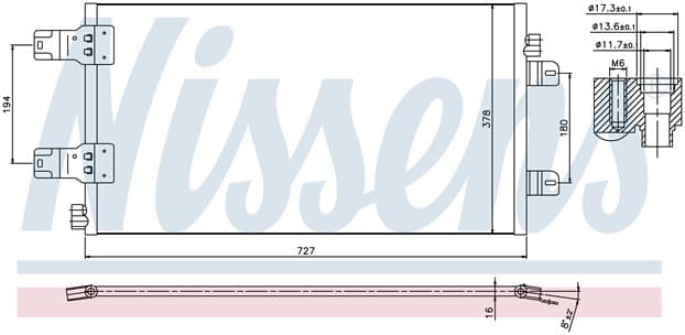 Kondensor ac, Nissan Opel, Renault från Galwin