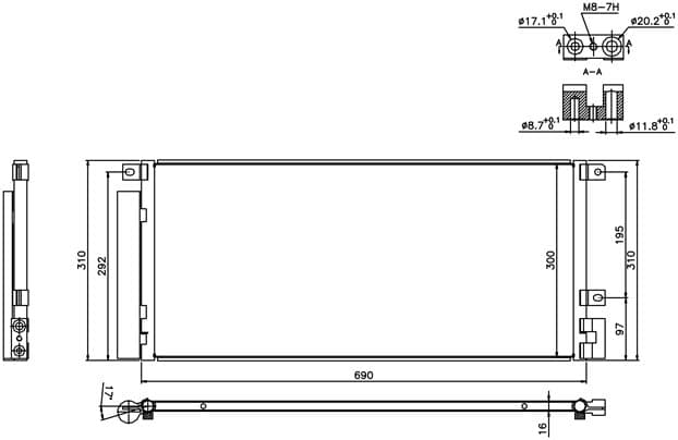 Kondensor ac, opel från Galwin