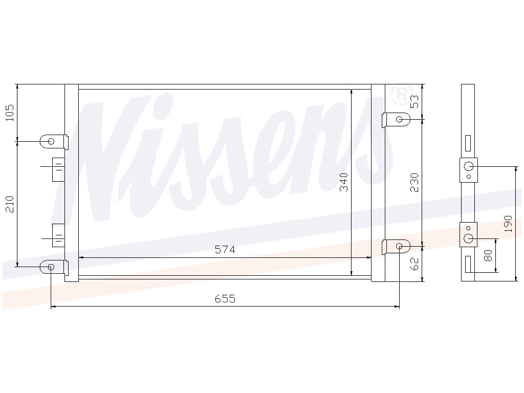 Kondensor Alfa 147 alla mod. från Galwin