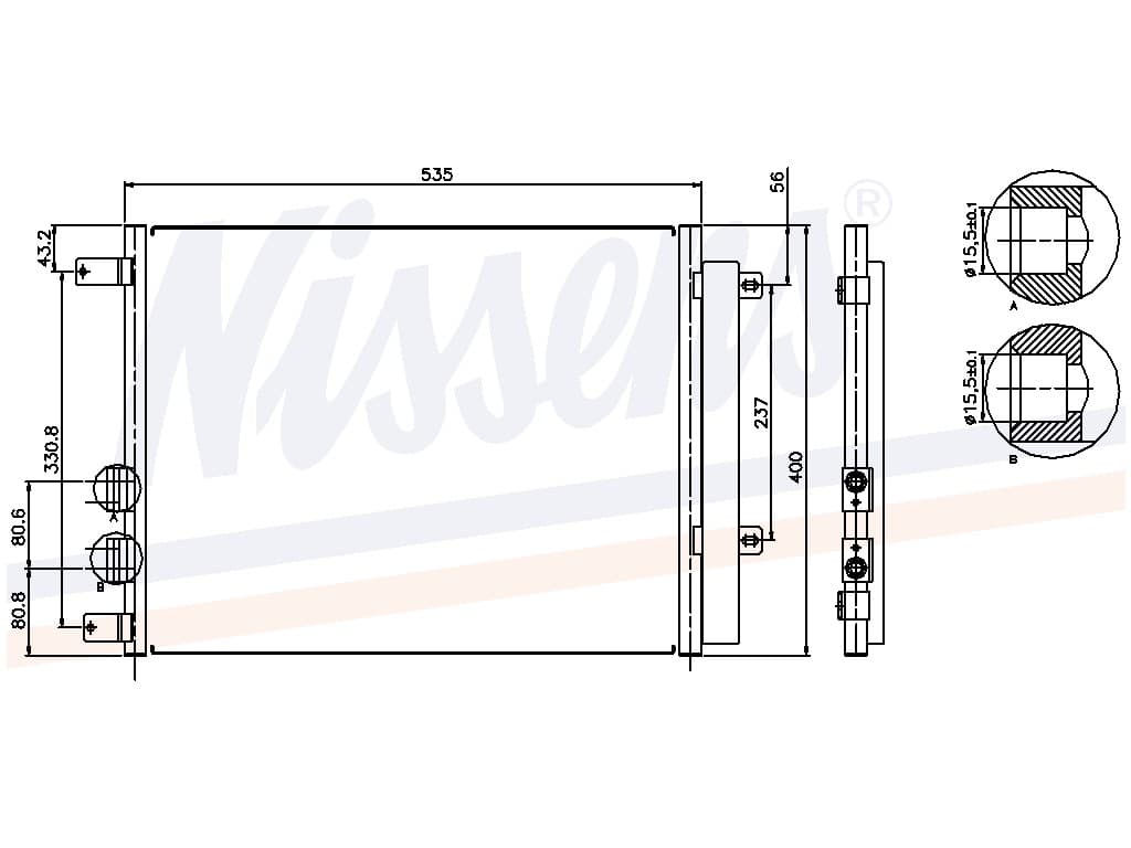 Kondensor Alfa Romeo från Galwin
