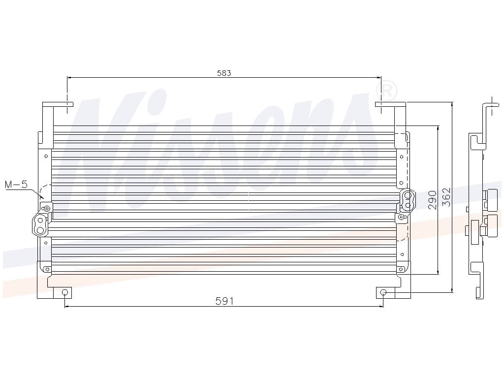 Kondensor Chrysler Neon 02/95-10/97 från Galwin