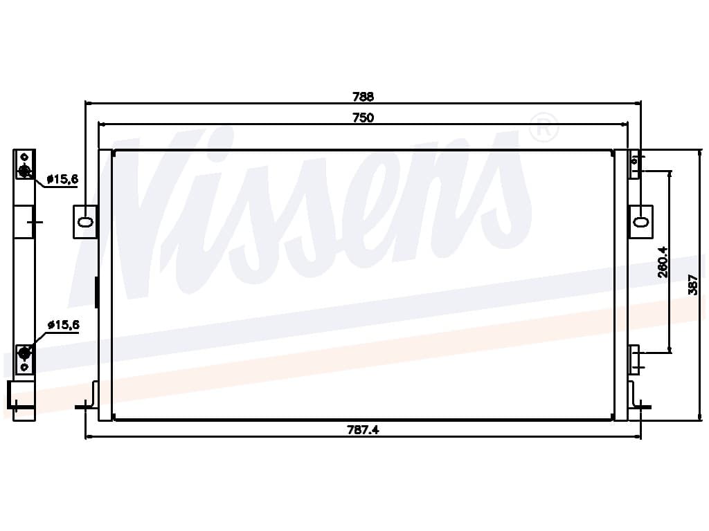 Kondensor Chrysler Voyager 3,0 V6 01/96- från Galwin