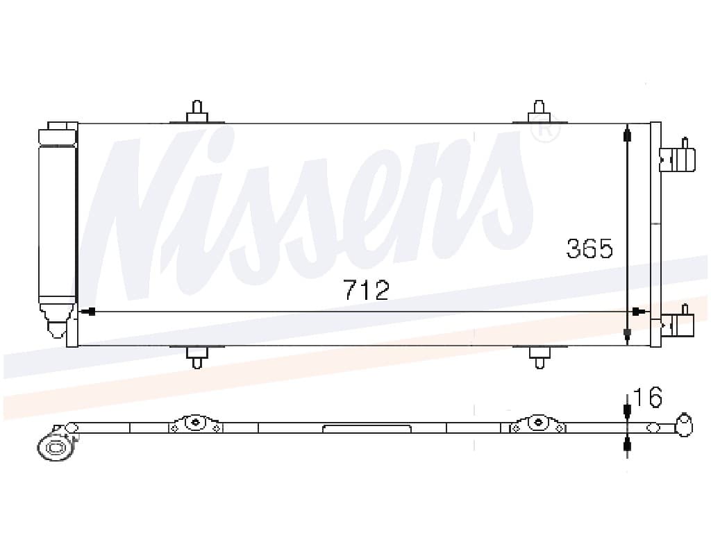 Kondensor Citroen C 8 3,0i från Galwin