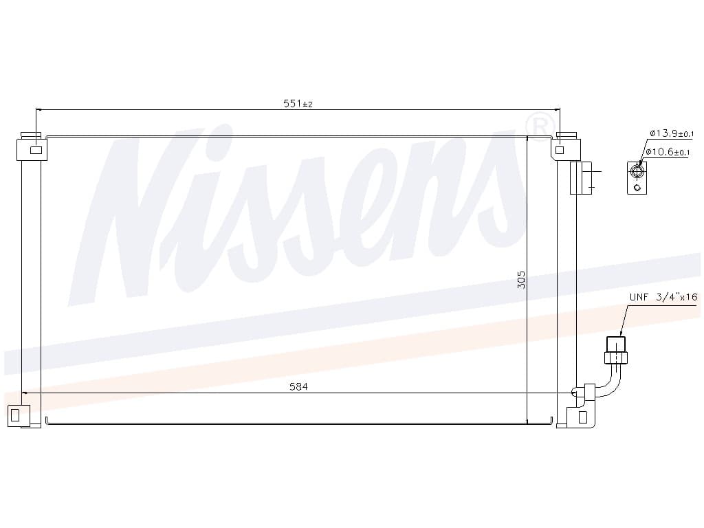 Kondensor Citroen Saxo 1,1/1,4/1,6 8V/1,6 16V/1,5D 03/9 från Galwin
