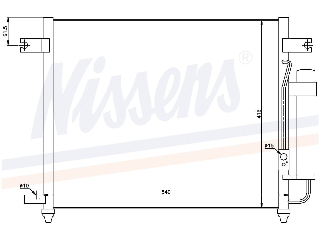 Kondensor Daewoo Kalos 1,2 man/aut.