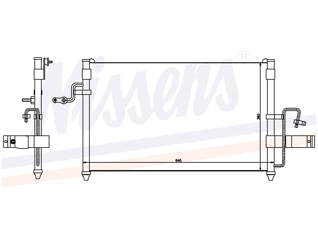 Kondensor Daewoo Nubira I alla mod. 06/97-08/99 från Galwin