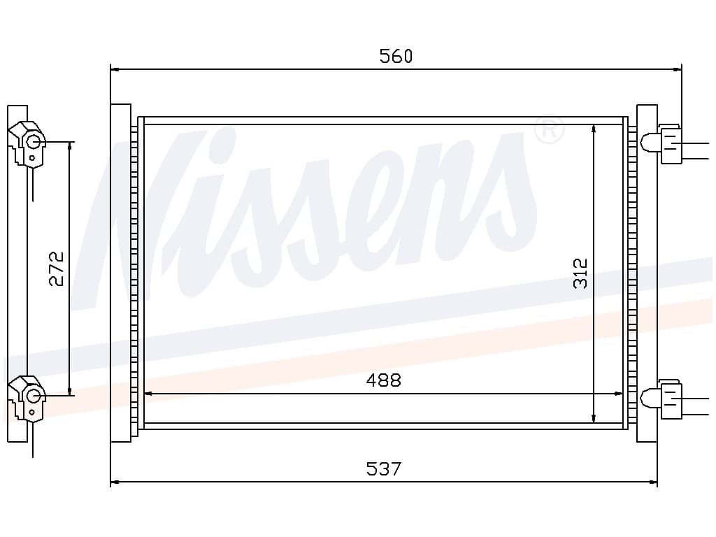 Kondensor Fiat Punto II 1,8/1,8i 16V/1,9D/1,9JTD från Galwin