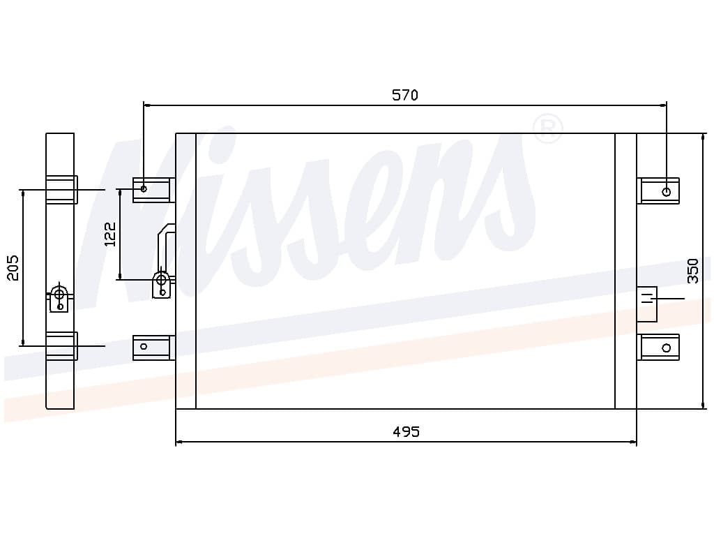 Kondensor Fiat Siena 1,4i/1,6i 11/97- från Galwin