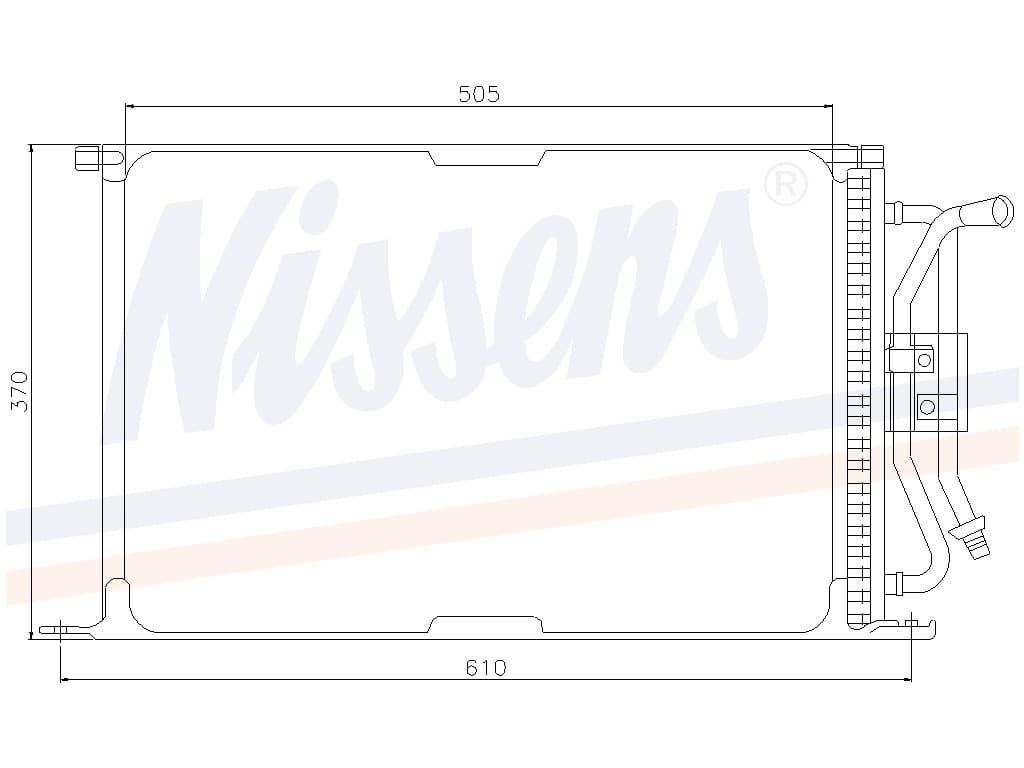 Kondensor Ford Fiesta IV alla mod. från Galwin