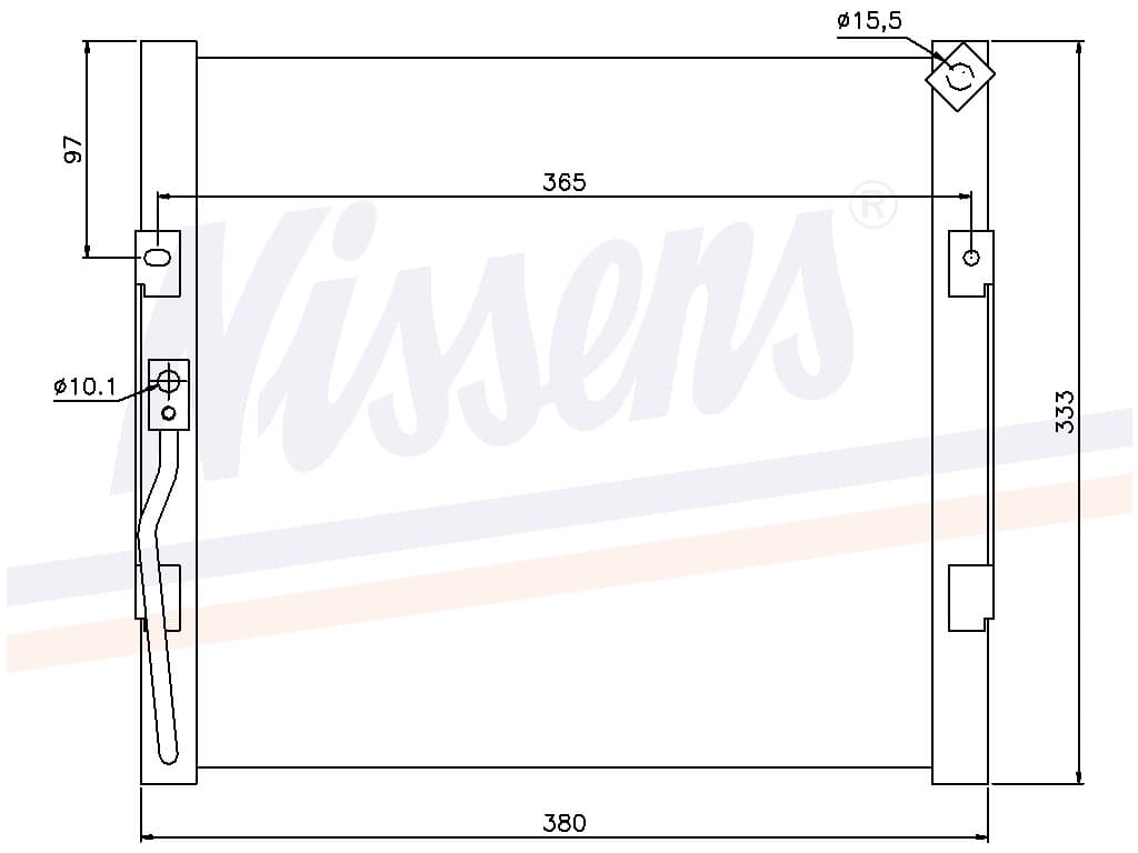 Kondensor Honda Civic 1,5i/Dxi/Lsi/1,6i/Esi/1,6 V-Tec 0 från Galwin