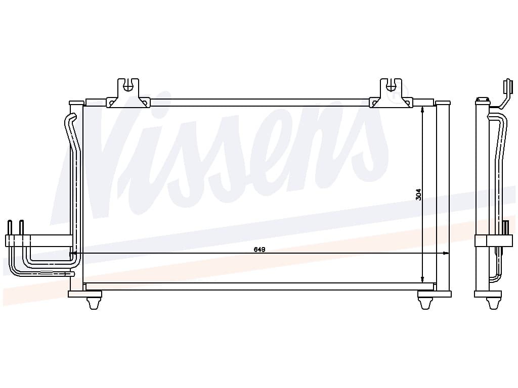 Kondensor Kia Sephia II 1,5/1,8 02/1997- man/aut. från Galwin