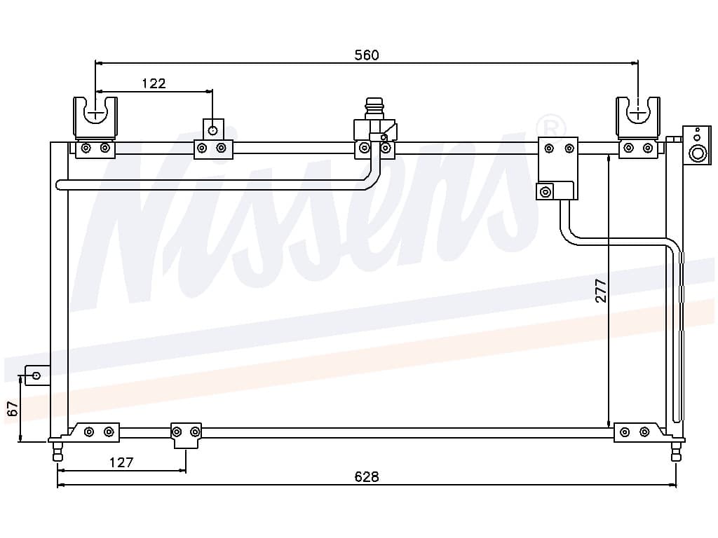 Kondensor Mazda 323 BA alla mod. 04/94- från Galwin